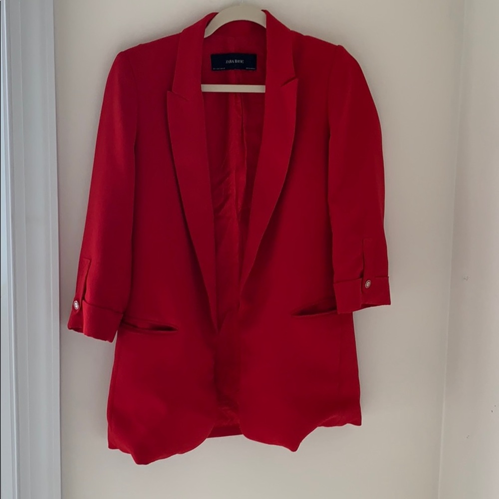 Zara Red Blazer.